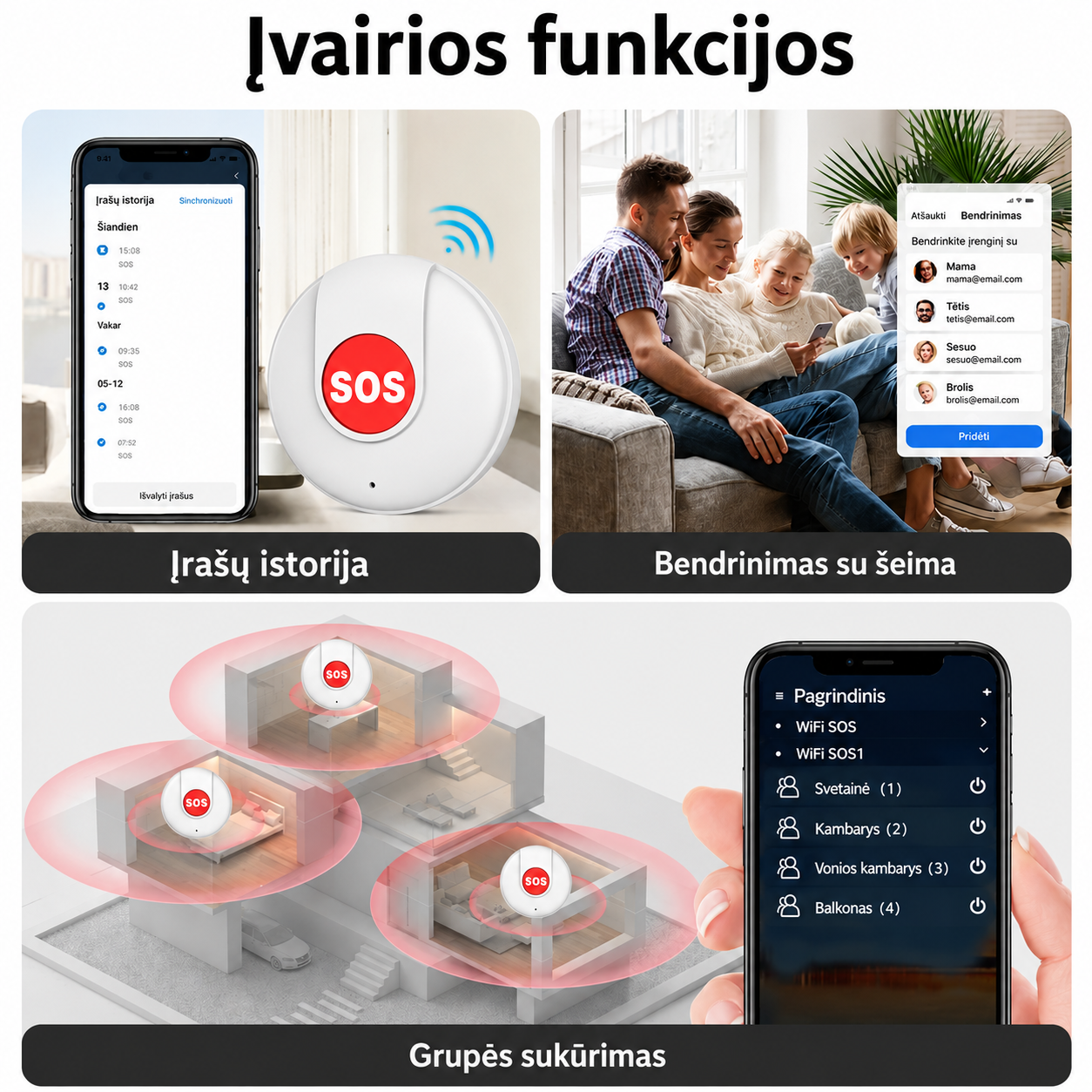 Pagalbos iškvietimo mygtukas - Image 3