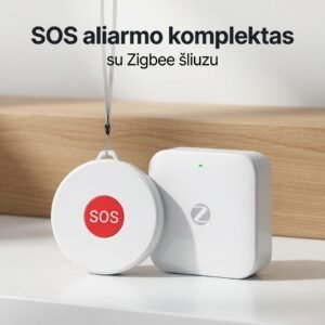 SOS mygtukas su Zigbee šliuzu